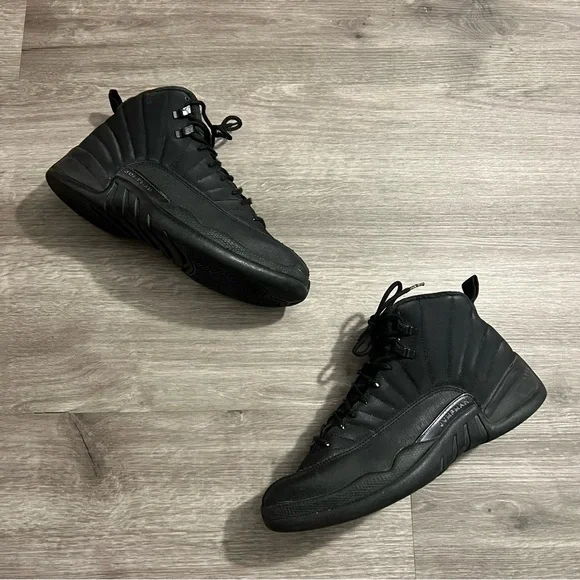Nike Air Jordan 12 Winterized Triple Black - Picture 9 of 9